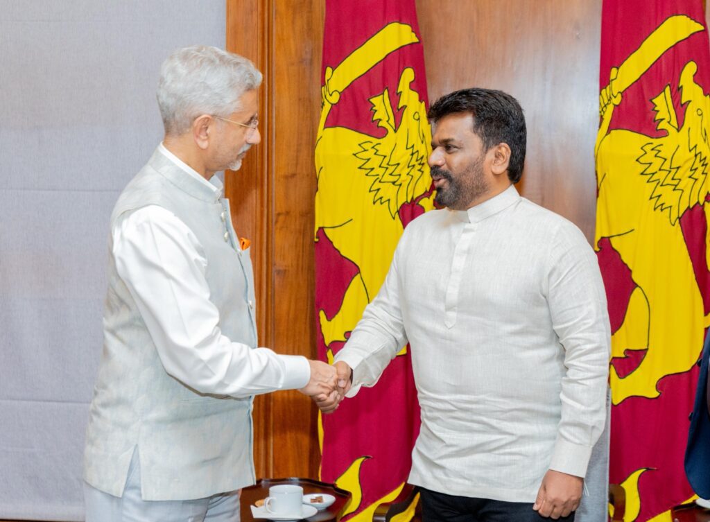 Jaishankar meets Sri Lankan President