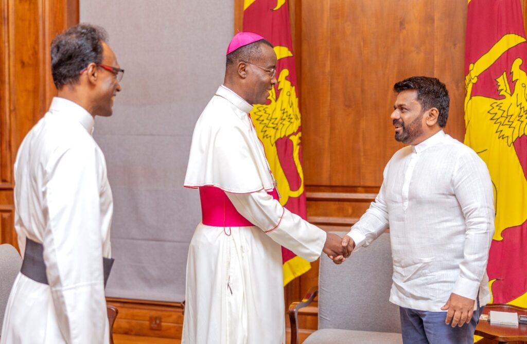 Vatican Ambassador Dr. Brian Udaigwe meets with Sri Lankan President Anura Kumara Dissanayake