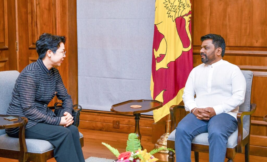 Korean Ambassador Miyon Lee meets with Sri Lankan President Anura Kumara Dissanayake